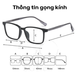  Gọng kính Kim loại Đa giác Nam nữ Unisex SGNew 8753 