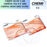  Tròng Kính Mỏng Chống Chói CHEMI 1.60 U2 