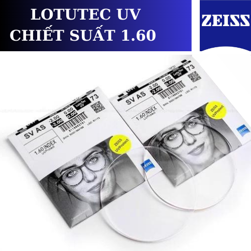  Tròng Kính Chống Chói Lotutec Zeiss 1.60 