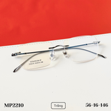  Gọng kính khoan Không viền Titanium Không rỉ Nam Nữ Unisex SGNew 2210 