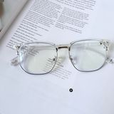  Gọng kính mí Kim loạị Clubmaster Nam nữ Unisex SGNew 6609 