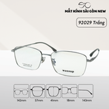  Gọng kính Titanium Vuông Viền mảnh Không rỉ sét Nam Nữ Unisex SGNew 92029 