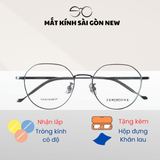  Gọng kính Titanium Tròn đa giác Viền mảnh Không rỉ sét Nam Nữ SGNew Zto047 