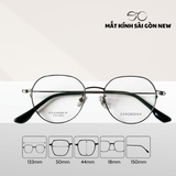  Gọng kính Titanium Tròn đa giác Viền mảnh Không rỉ sét Nam Nữ Unisex SGNew Zto060 