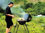  BẾP NƯỚNG THAN HOA BAREL CÓ NẮP ĐẬY 