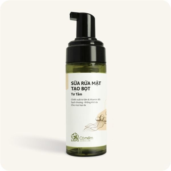 Sữa rửa mặt tạo bọt Tơ Tằm Cỏ Mềm 