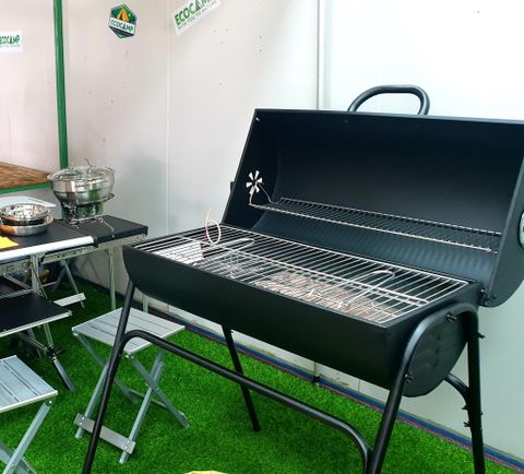  BẾP NƯỚNG THAN HOA BAREL CÓ NẮP ĐẬY 