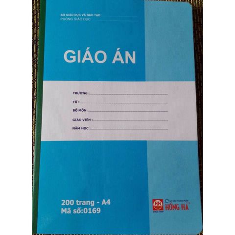  Sổ Giáo Án A4 200 Trang Hồng Hà 0169 - Sổ kẻ ngang sản phẩm chính hãng 