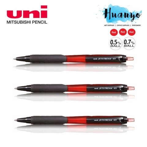  Bút bi bấm 0.7mm Hàng chính hãng Uniball Thương hiệu nhật bản SXN-101-07 (Xanh - đỏ) (Chiếc) 