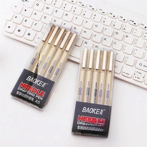  Bút bi kim kỹ thuật Baoke A5 (5 chiếc/vỉ) Hàng chính hãng 