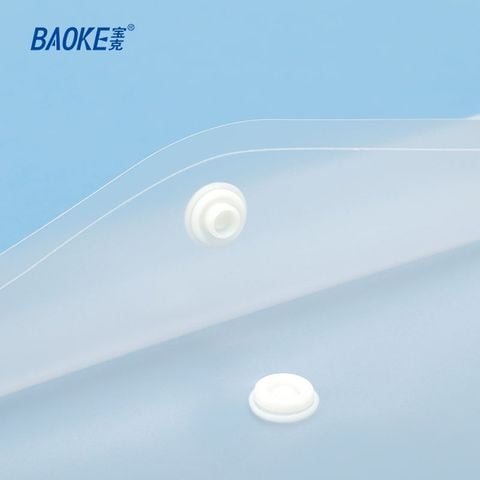  Túi nút clear bag - Túi đựng hồ sơ có cúc, bìa nút đựng hồ sơ, Baoke DS128sản phẩm chính hãng 