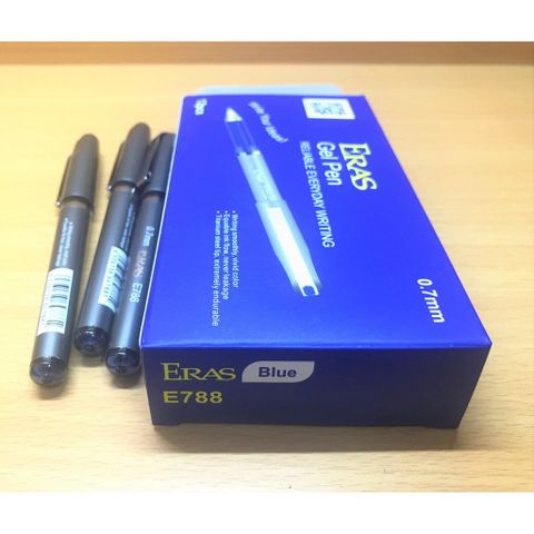  Bút ký Gel 1.0mm Eras E786 Xanh/Đen sản phẩm chính hãng 