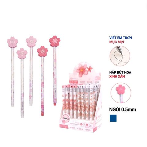  Bút nước 0.5mm M&G Hoa anh đào AGPT0571B - Xanh sản phẩm chính hãng 