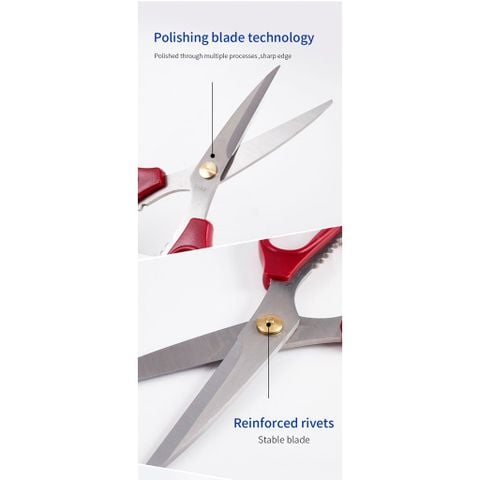  Kéo văn phòng 195mm Baoke SR1510 (12) ( Giao màu ngẫu nhiên ạ) 