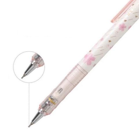  Bút chì kim tự động xoay 360 độ AMPJ3503 ngòi 0.5 mm HB hình hoa anh đào (Giao màu ngẫu nhiên ạ) 
