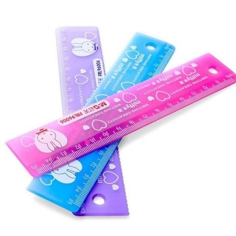  Thước nhựa trong nhiều màu 15cm ARL96127 sản phẩm chính hãng (Giao màu ngẫu nhiên) 