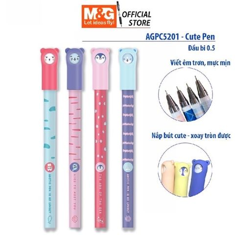  Bút nước đen 0.38mm M&G Thú cưng đáng yêu 
