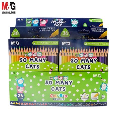  Bút chì màu M&G So Many Cats - AWP343A12/24/36 màu màu sản phẩm chính hãng 