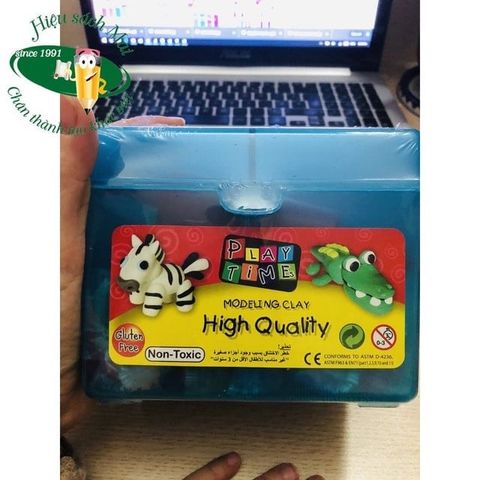  Hộp đất nặn 10 màu 545g 10 khuôn + lăn Playtime 008-10MR10545  sản phẩm chính hãng 