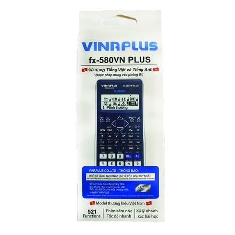  Máy tính khoa học VINAPLUS - FX-580VN PLUS sản phẩm chính hãng 