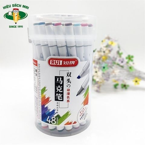  Hộp Bút dạ màu chất lượng tốt Marker Baoke 6718 12/18/24/36/48/60 màu sản phẩm chính hãng 