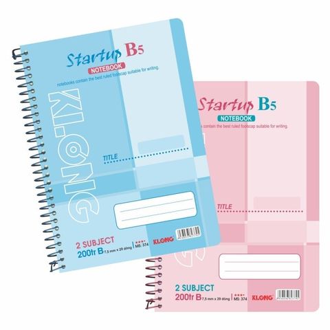  Vở Sổ lò xo B5 200 trang Klong374 (40Q/ thùng) sản phẩm chính hãng (Giao màu ngẫu nhiên ạ) 