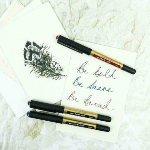  Bút lông kim 1.0mm Hàng chính hãng Uniball Thương hiệu nhật bản UB-150-10 (Xanh - Đen) (Chiếc) 