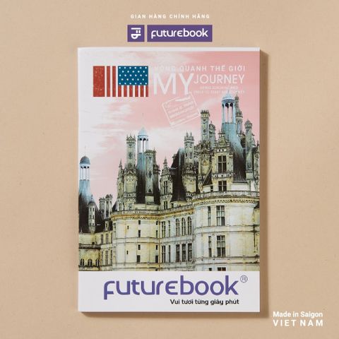  Vở kẻ ngang ĐL70gsm Vòng Quanh Thế Giới FutureBook 200 trang DK SV282E sản phẩm chính hãng 