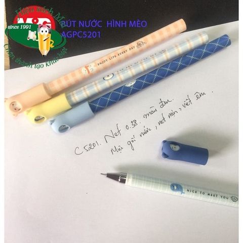  Bút nước đen 0.38mm M&G Thú cưng đáng yêu  Sản phẩm chính hãng 