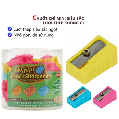  Chuốt chì Mini loại nhỏ APSN1274 chính hãng M&G Gọt sắc ngọt dễ và sử dụng được lâu dài 