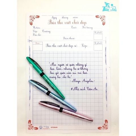  Bút mài thầy Ánh - SH80 - Ngòi lá tre (Giao màu ngẫu nhiên ạ) 