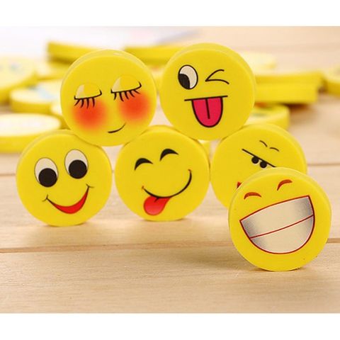  Combo 6 viên Tẩy hình mặt cười Baoke E6907 sản phẩm chính hãng (Giao ngẫu nhiên ạ) 