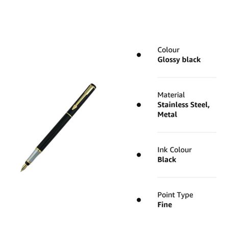  Bút ký mực nước Baoke (15) - BK-80Nắp đen thân đen 