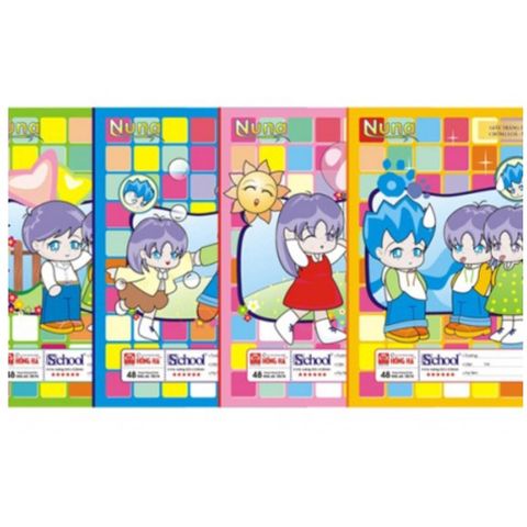  Vở School Nuna 48trang  ĐL100/82 HH0574 sản phẩm chính hãng (1Giao màu ngẫu nhiên) (Quyển) 