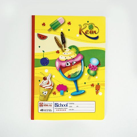  Vở ô ly Hồng Hà ĐL100gsm - 48 trang Kem 0532 sản phẩm chính hãng  (Giao màu ngẫu nhiên ạ) (Quyển) 