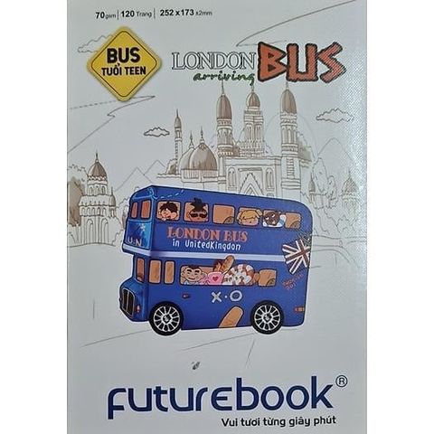  Vở kẻ ngang ĐL70gsm Tuổi teen Bus FutureBook 120 trang DK SV233B sản phẩm chính hãng 