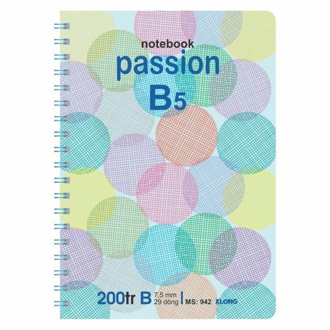  Vở Sổ lò xo kép B5 200 trang Klong942 (40Q/ thùng) sản phẩm chính hãng (Giao màu ngẫu nhiên ạ) 