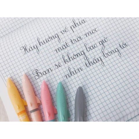  Bút mài thầy Ánh SH067 ngòi êm trơn nét nhỏ luyện chữ đẹp sản phẩm chính hãng (Giao màu ngẫu nhiên ạ) 