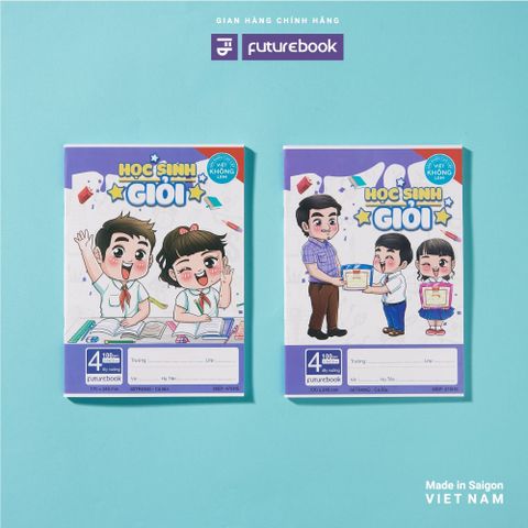  Vở ô ly ĐL100gsm Học Sinh Giỏi FutureBook 80 trang sản phẩm chính hãng (Giao bìa màu ngẫu nhiên ạ) 