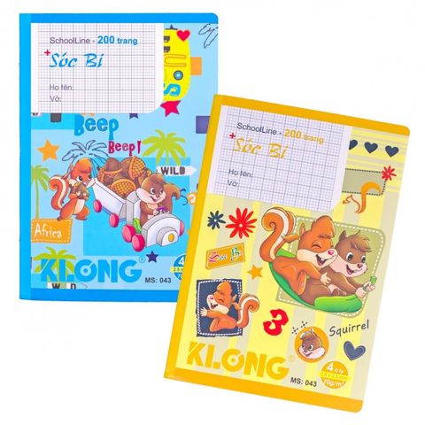  Quyển Vở 4 Ôly 200 trang Klong043 sản phẩm chính hãng ( Giao màu ngẫu nhiên ạ) 