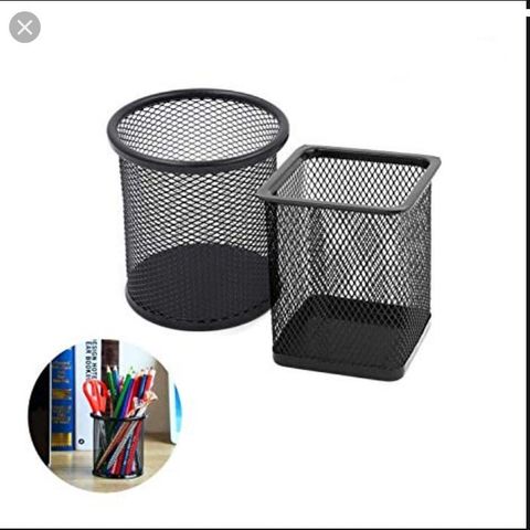  Khay đựng bút lưới đen sắt vuông ABT9840 sản phẩm chính hãng Tròn and Vuông 