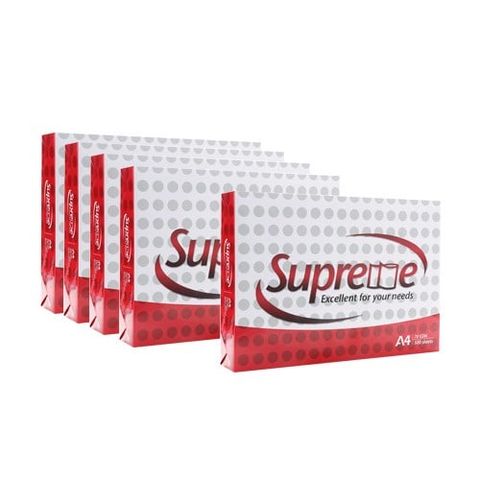  Giấy Thái đỏ Supreme - A4 ĐL70/80gsm (5 reams/thùng) (5/300) (Ream) 