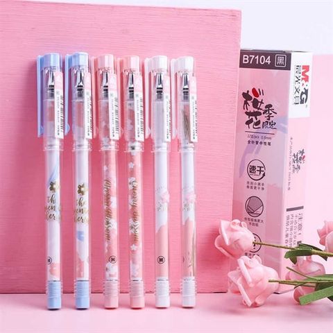  Bút nước đen 0.5 thân in hoa AGPB7104A (12/144/1728) 