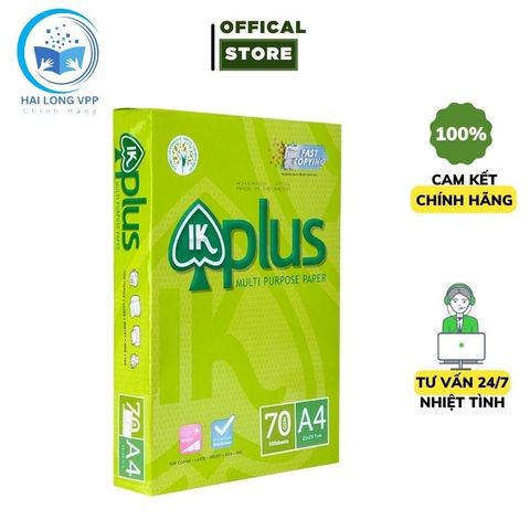  RAM Giấy in a4 / a5 IK PLUS định lượng 70gsm - 500 tờ/ tập giá sỉ - giấy a4 văn phòng phẩm cao cấp 