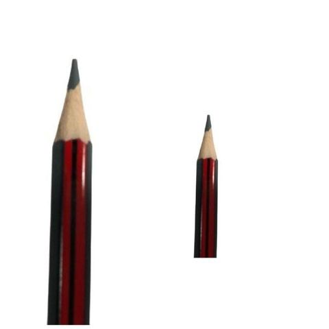  Bút chì gỗ 2B đỏ đen lục giác gọt sẵn có gôm AWP30876 (Hàng chính hãng) 