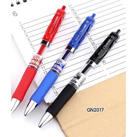  Bút gel 0.5mm Baoke A35 mực xanh/mực đen/mực đỏ/mực tím và Ruột bút thay thế Baoke PS2600 (12 Cây/Hộp) 