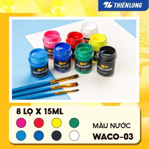  Màu nước 8 màu WACO-03 Colokit Thiên Long sản phẩm chính hãng 