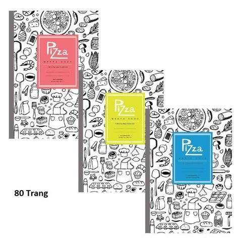  Vở kẻ ngang ĐL70gsm Pizza FutureBook 80 trang DK-23sản phẩm chính hãng(Giao bìa màu ngẫu nhiên ạ) 