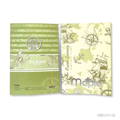  Vở kẻ ngang Maple ĐL60gsm/80gsm - Ocean Journey - 80/20 trang sản phẩm chính hãng (Giao màu ngẫu nhiên ạ) 