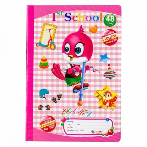  Quyển Vở ô ly 48 trang cao cấp ĐL 110 Klong033 sản phẩm chính hãng( Giao màu ngẫu nhiên ạ) 